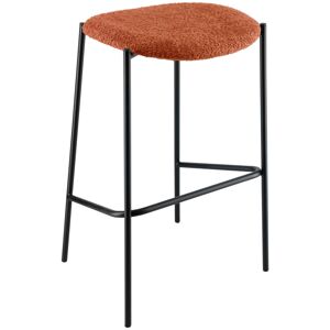 VEGA Barhocker Lindo Bouclé; 53x43.5x81 cm (BxTxH); Sitz terrakotta, Gestell schwarz VEGA Barhocker Lindo Bouclé; 53x43.5x81 cm (BxTxH); Sitz terrakotta, Gestell schwarz