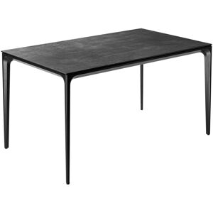 VEGA Outdoor-Tisch Linero rechteckig; 138x80x72 cm (LxBxH); Platte beton, Gestell schwarz; rechteckig VEGA Outdoor-Tisch Linero rechteckig; 138x80x72 cm (LxBxH); Platte beton, Gestell schwarz; rechteckig