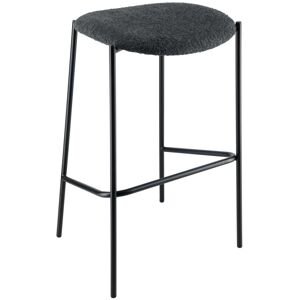 VEGA Barhocker Lindo Bouclé; 53x43.5x81 cm (BxTxH); Sitz schwarz, Gestell schwarz VEGA Barhocker Lindo Bouclé; 53x43.5x81 cm (BxTxH); Sitz schwarz, Gestell schwarz