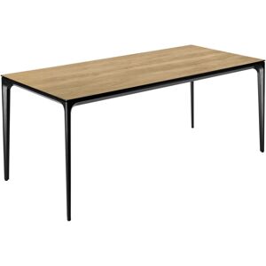 VEGA Outdoor-Tisch Linero rechteckig; 180x80x72 cm (LxBxH); Platte eiche/natur, Gestell schwarz; rechteckig VEGA Outdoor-Tisch Linero rechteckig; 180x80x72 cm (LxBxH); Platte eiche/natur, Gestell schwarz; rechteckig