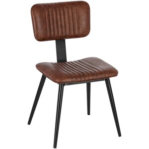 VEGA Polsterstuhl Nolo; 47x54x81 cm (BxTxH); Sitz braun, Gestell schwarz; 2 Stück / Pack VEGA Polsterstuhl Nolo; 47x54x81 cm (BxTxH); Sitz braun, Gestell schwarz; 2 Stück / Pack