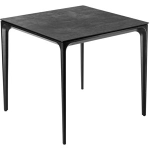 VEGA Outdoor-Tisch Linero quadratisch; 80x80x72 cm (LxBxH); Platte beton, Gestell schwarz; quadratisch VEGA Outdoor-Tisch Linero quadratisch; 80x80x72 cm (LxBxH); Platte beton, Gestell schwarz; quadratisch
