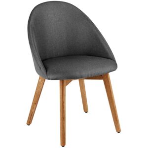 VEGA Polsterstuhl Alwin; 56x50x83 cm (BxTxH); Sitz anthrazit, Gestell eiche/natur; 2 Stück / Pack VEGA Polsterstuhl Alwin; 56x50x83 cm (BxTxH); Sitz anthrazit, Gestell eiche/natur; 2 Stück / Pack