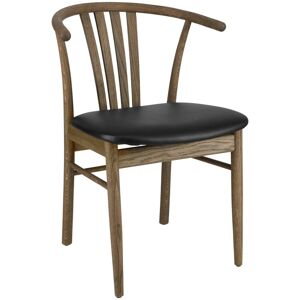 VEGA Holzstuhl Olmaro; 44x43x80 cm (BxTxH); Sitz schwarz, Gestell natur; 2 Stück / Pack VEGA Holzstuhl Olmaro; 44x43x80 cm (BxTxH); Sitz schwarz, Gestell natur; 2 Stück / Pack