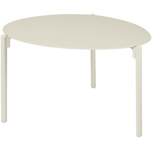 VEGA Outdoor-Beistelltisch Olin klein; 77.5x62x38.5 cm (LxBxH); Platte beige, Gestell beige; oval VEGA Outdoor-Beistelltisch Olin klein; 77.5x62x38.5 cm (LxBxH); Platte beige, Gestell beige; oval