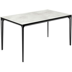 VEGA Outdoor-Tisch Linero rechteckig; 138x80x72 cm (LxBxH); Platte steingrau, Gestell schwarz; rechteckig VEGA Outdoor-Tisch Linero rechteckig; 138x80x72 cm (LxBxH); Platte steingrau, Gestell schwarz; rechteckig