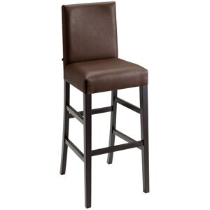 VEGA Barstuhl Havanna; 44.5x49x113.5 cm (BxTxH); Sitz braun, Gestell wenge; 2 Stück / Pack VEGA Barstuhl Havanna; 44.5x49x113.5 cm (BxTxH); Sitz braun, Gestell wenge; 2 Stück / Pack