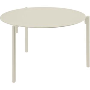 VEGA Outdoor-Beistelltisch Naira klein; 65x28.5 cm (ØxH); Platte beige, Gestell beige; rund VEGA Outdoor-Beistelltisch Naira klein; 65x28.5 cm (ØxH); Platte beige, Gestell beige; rund