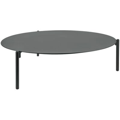 VEGA Outdoor-Beistelltisch Naira gross; 103x28.5 cm (ØxH); Platte anthrazit, Gestell anthrazit; rund VEGA Outdoor-Beistelltisch Naira gross; 103x28.5 cm (ØxH); Platte anthrazit, Gestell anthrazit; rund