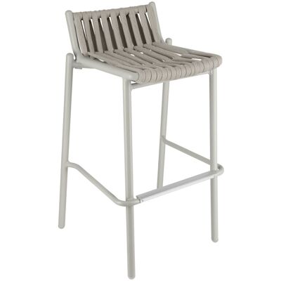 VEGA Outdoor-Barstuhl Lumaro; 42x42x90 cm (BxTxH); Sitz taupe, Gestell beige; 2 Stück / Pack VEGA Outdoor-Barstuhl Lumaro; 42x42x90 cm (BxTxH); Sitz taupe, Gestell beige; 2 Stück / Pack
