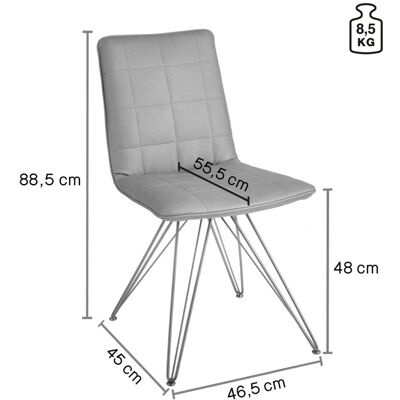 VEGA Schalenstuhl Milaria Kunstleder, 2er Pack; 60x51x88.5 cm (BxTxH); Sitz oliv, Gestell schwarz; 2 Set / Pack VEGA Schalenstuhl Milaria Kunstleder, 2er Pack; 60x51x88.5 cm (BxTxH); Sitz oliv, Gestell schwarz; 2 Set / Pack