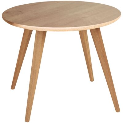 VEGA Beistelltisch Duneo rund; 45x60 cm (HxØ); Platte eiche/natur, Gestell eiche/natur; rund VEGA Beistelltisch Duneo rund; 45x60 cm (HxØ); Platte eiche/natur, Gestell eiche/natur; rund