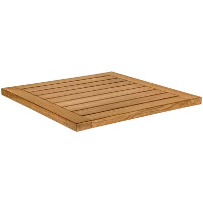 VEGA Outdoor-Teak-Tischplatte Mirello quadratisch; 70x70x3 cm (LxBxH); braun; quadratisch VEGA Outdoor-Teak-Tischplatte Mirello quadratisch; 70x70x3 cm (LxBxH); braun; quadratisch
