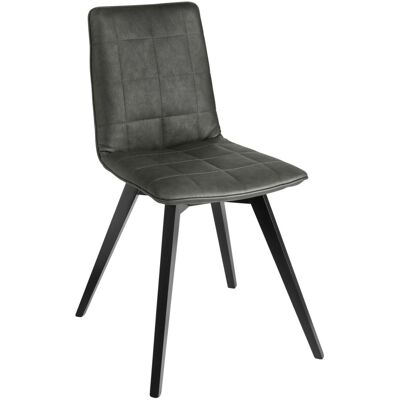 VEGA Schalenstuhl Milaria Kunstleder, 2er Pack; 60x51x88.5 cm (BxTxH); Sitz anthrazit, Gestell schwarz; 2 Set / Pack VEGA Schalenstuhl Milaria Kunstleder, 2er Pack; 60x51x88.5 cm (BxTxH); Sitz anthrazit, Gestell schwarz; 2 Set / Pack