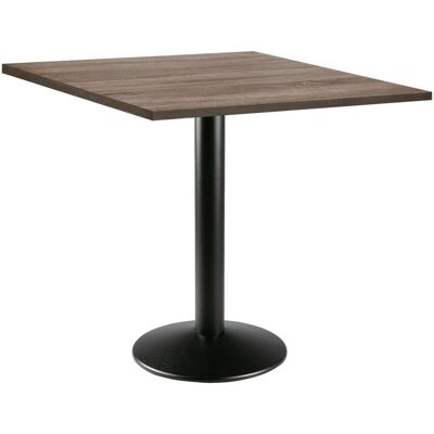 PULSIVA Esstisch Solona quadratisch; 68x68x73.9 cm (LxBxH); Platte eiche, Gestell schwarz; quadratisch PULSIVA Esstisch Solona quadratisch; 68x68x73.9 cm (LxBxH); Platte eiche, Gestell schwarz; quadratisch