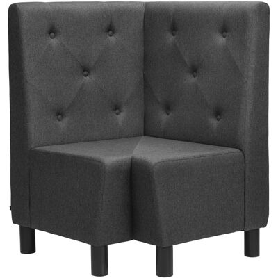 VEGA Eckbank Lerida II Stoff; 75x75x102 cm (BxTxH); anthrazit VEGA Eckbank Lerida II Stoff; 75x75x102 cm (BxTxH); anthrazit