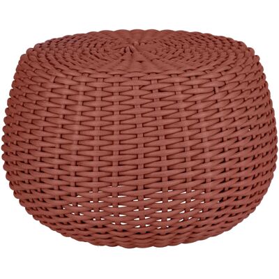 VEGA Outdoor Sitz-Pouf / Beistelltisch Tavano; 60x41 cm (ØxH); terrakotta meliert; zylinderförmig VEGA Outdoor Sitz-Pouf / Beistelltisch Tavano; 60x41 cm (ØxH); terrakotta meliert; zylinderförmig