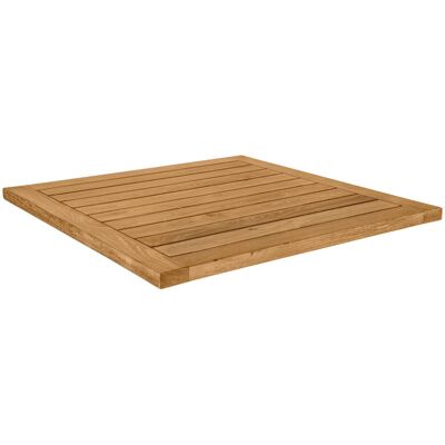 VEGA Outdoor-Teak-Tischplatte Mirello quadratisch; 80x80x3 cm (LxBxH); braun; quadratisch VEGA Outdoor-Teak-Tischplatte Mirello quadratisch; 80x80x3 cm (LxBxH); braun; quadratisch