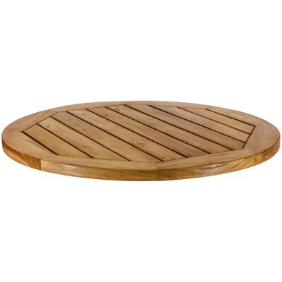 VEGA Outdoor-Teak-Tischplatte Mirello rund; 80 cm (Ø); braun; rund VEGA Outdoor-Teak-Tischplatte Mirello rund; 80 cm (Ø); braun; rund