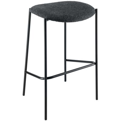 VEGA Barhocker Lindo Bouclé; 53x43.5x81 cm (BxTxH); Sitz schwarz, Gestell schwarz VEGA Barhocker Lindo Bouclé; 53x43.5x81 cm (BxTxH); Sitz schwarz, Gestell schwarz