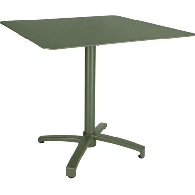 VEGA Outdoor-Aluminium-Tisch Taipa quadratisch; 80x80x72 cm (LxBxH); Platte oliv, Gestell oliv; quadratisch VEGA Outdoor-Aluminium-Tisch Taipa quadratisch; 80x80x72 cm (LxBxH); Platte oliv, Gestell oliv; quadratisch