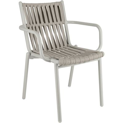 VEGA Outdoor-Stuhl Lumaro; 45x47x81 cm (BxTxH); Sitz taupe, Gestell beige; 2 Stück / Pack VEGA Outdoor-Stuhl Lumaro; 45x47x81 cm (BxTxH); Sitz taupe, Gestell beige; 2 Stück / Pack