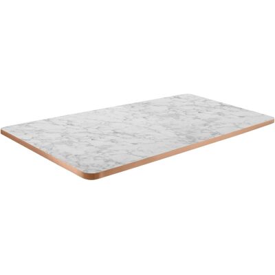 VEGA Indoor-Tischplatte Marvani rechteckig; 120x80x2.5 cm (LxBxH); kupfer/weiss/marmoriert; rechteckig VEGA Indoor-Tischplatte Marvani rechteckig; 120x80x2.5 cm (LxBxH); kupfer/weiss/marmoriert; rechteckig