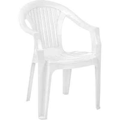 Siesta Lola Stuhl - 56x40x78 cm - Weiß - Für draußen, stapelbar Siesta Lola Stuhl - 56x40x78 cm - Weiß - Für draußen, stapelbar