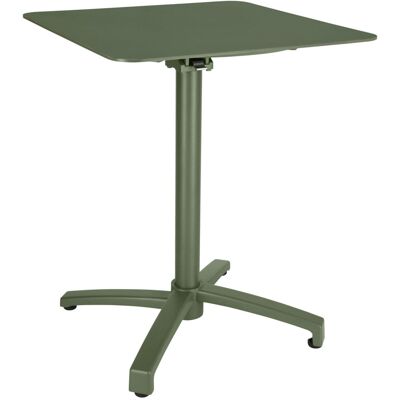 VEGA Outdoor-Aluminium-Tisch Taipa quadratisch; 60x60x72 cm (LxBxH); Platte oliv, Gestell oliv; quadratisch VEGA Outdoor-Aluminium-Tisch Taipa quadratisch; 60x60x72 cm (LxBxH); Platte oliv, Gestell oliv; quadratisch