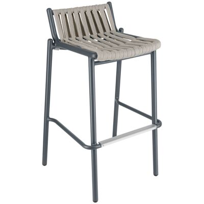 VEGA Outdoor-Barstuhl Lumaro; 40x42x90 cm (BxTxH); Sitz taupe, Gestell anthrazit; 2 Stück / Pack VEGA Outdoor-Barstuhl Lumaro; 40x42x90 cm (BxTxH); Sitz taupe, Gestell anthrazit; 2 Stück / Pack