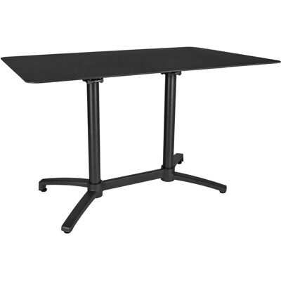 VEGA Outdoor-Aluminium-Tisch Taipa rechteckig; 120x80x72 cm (LxBxH); Platte schwarz, Gestell schwarz; rechteckig VEGA Outdoor-Aluminium-Tisch Taipa rechteckig; 120x80x72 cm (LxBxH); Platte schwarz, Gestell schwarz; rechteckig