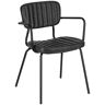 VEGA Stuhl Tolo; 55x53x81 cm (BxTxH); Sitz schwarz, Gestell schwarz; 2 Stück / Packung