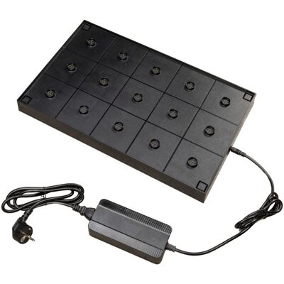 Konstsmide Ladestation für USB Mini-Tischleuchten 15 Plätze; 47x29x4 cm (LxBxH); schwarz Konstsmide Ladestation für USB Mini-Tischleuchten 15 Plätze; 47x29x4 cm (LxBxH); schwarz