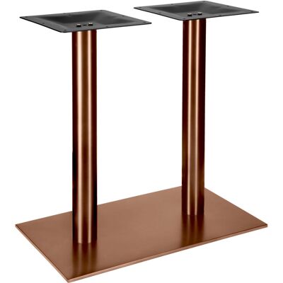 VEGA Indoor Doppel-Tischgestell Orio eckig; 70x40x72 cm (BxLxH); bronze; rechteckig VEGA Indoor Doppel-Tischgestell Orio eckig; 70x40x72 cm (BxLxH); bronze; rechteckig
