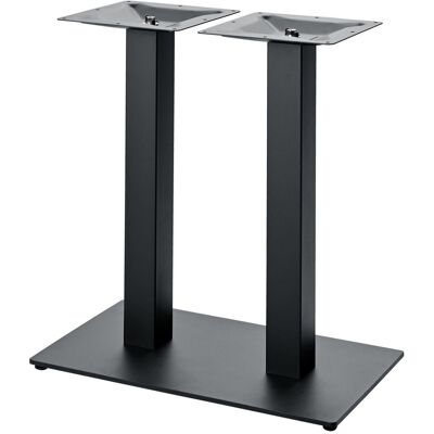 VEGA Indoor Doppel-Tischgestell Fino eckig; 70x40x72 cm (BxLxH); schwarz; rechteckig VEGA Indoor Doppel-Tischgestell Fino eckig; 70x40x72 cm (BxLxH); schwarz; rechteckig