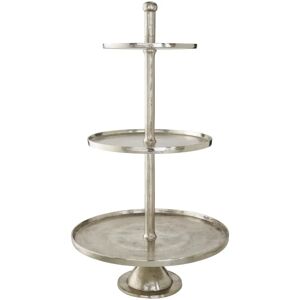 . Etagere Gloria gross; 54x98 cm (ØxH); silber