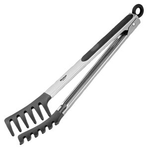 Westmark Buffetzange Fork Silicone; 32.5x4 cm (LxB); schwarz/silber