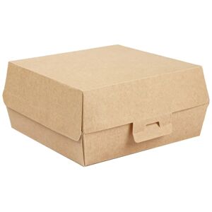 The Pack Burgerbox The Pack; 17.6x16.8x7.8 cm (LxBxH); braun; rechteckig; 50 Stück / Packung