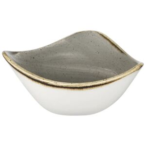 Churchill Bowl Stonecast Peppercorn dreieckig; 260ml, 15.3 cm (B); grau/braun; dreieckig; 12 Stück / Packung