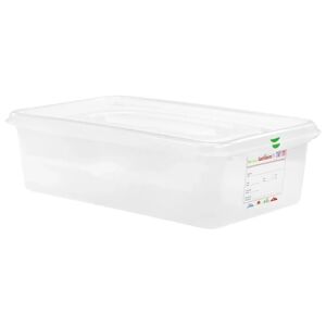 Denox GN-Kunststoffbehälter Dena 1/1; Grösse GN 1/1, 21000ml, 53x32.5x15 cm (LxBxT); transparent; 6 Stück / Packung