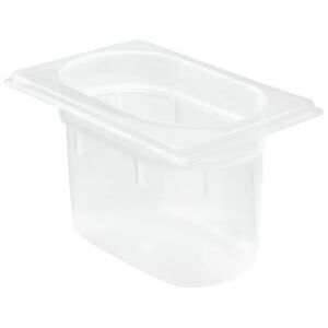 VEGA GN-Kunststoffbehälter Risa 1/9; Grösse GN 1/9, 800ml, 17.6x10.8x10 cm (LxBxT); transparent