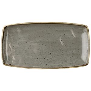 Churchill Oblong Platte Stonecast Peppercorn; 35x28.5 cm (LxB); grau/braun; rechteckig; 6 Stück / Packung