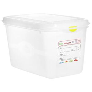 Denox GN-Kunststoffbehälter Dena 1/9; Grösse GN 1/9, 1500ml, 17.6x10.8x15 cm (LxBxT); transparent; 12 Stück / Packung