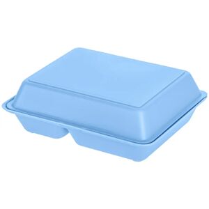 elasto REuse Mehrweg Menü-Box Yari large; 1200ml, 20.3x25.2x8.4 cm (LxBxH); blau; rechteckig; 25 Stück / Packung