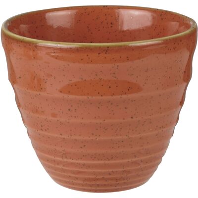 Churchill Ripple Chip Mug Stonecast Orange; 280 ml, 9.5x8.3 cm (ØxH); orange/braun; rund; 12 Stück / Pack Churchill Ripple Chip Mug Stonecast Orange; 280 ml, 9.5x8.3 cm (ØxH); orange/braun; rund; 12 Stück / Pack