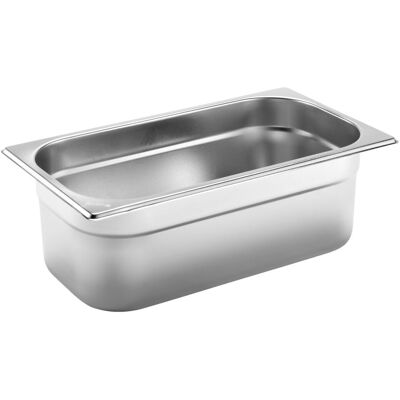 PULSIVA GN-Behälter 1/3 Basic; Grösse GN 1/3, 4000 ml, 32.5x17.6x10 cm (LxBxT); silber PULSIVA GN-Behälter 1/3 Basic; Grösse GN 1/3, 4000 ml, 32.5x17.6x10 cm (LxBxT); silber