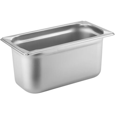 PULSIVA GN-Behälter 1/3 Profi; Grösse GN 1/3, 5100 ml, 32.7x17.6x15 cm (LxBxT); edelstahl PULSIVA GN-Behälter 1/3 Profi; Grösse GN 1/3, 5100 ml, 32.7x17.6x15 cm (LxBxT); edelstahl