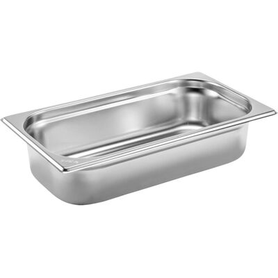 PULSIVA GN-Behälter 1/3 Basic; Grösse GN 1/3, 2500 ml, 32.5x17.6x6.5 cm (LxBxT); silber PULSIVA GN-Behälter 1/3 Basic; Grösse GN 1/3, 2500 ml, 32.5x17.6x6.5 cm (LxBxT); silber