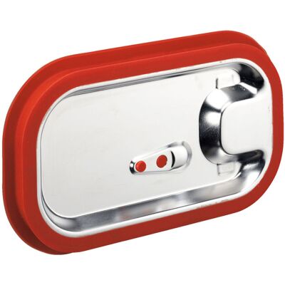 PULSIVA Gastronormdeckel GN 1/4 - Edelstahl, Silikondichtung, Spülmaschinenfest PULSIVA Gastronormdeckel GN 1/4 - Edelstahl, Silikondichtung, Spülmaschinenfest