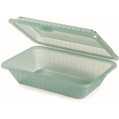 Contacto Mehrweg-Behälter Eco-Takeout® 1 Fach; 23.5x17x7 cm (LxBxH); grün; rechteckig; 12 Stück / Pack Contacto Mehrweg-Behälter Eco-Takeout® 1 Fach; 23.5x17x7 cm (LxBxH); grün; rechteckig; 12 Stück / Pack
